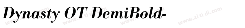 Dynasty OT DemiBold字体转换